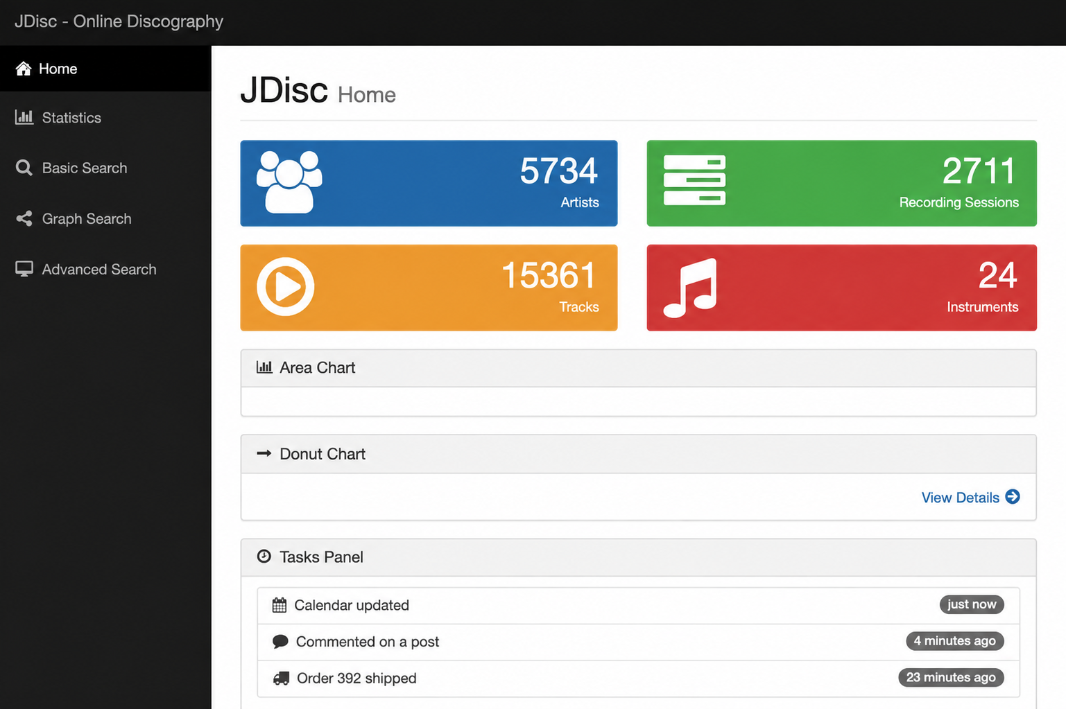 JDisc Online Discography preview